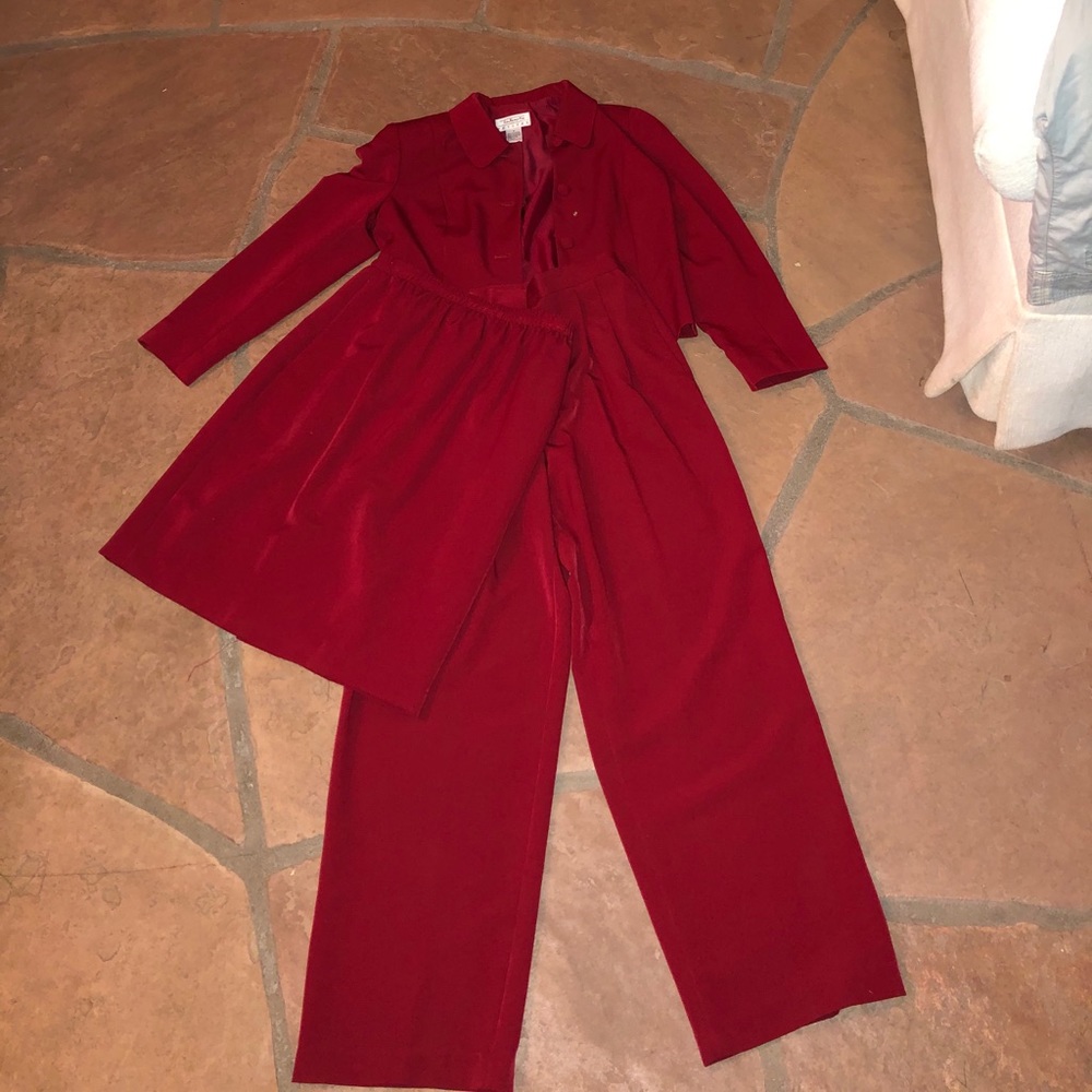 Women’s Talbots blazer, pant and skirt set.